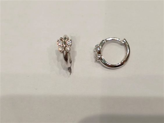 Orecchini Gazzola in Oro bianco OROBFBUTTERFLYZIRCMONICM13 - OROBFBUTTERFLYZIRCMONICM13
